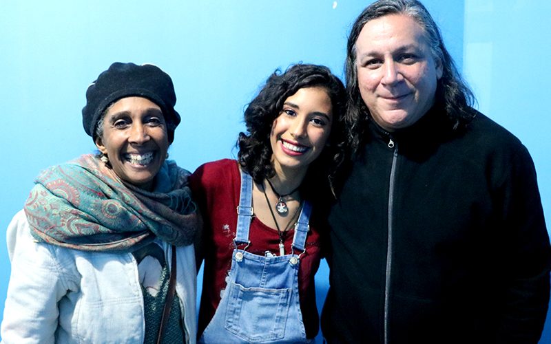 Anabela com a mãe Marilídia e Renato Braz